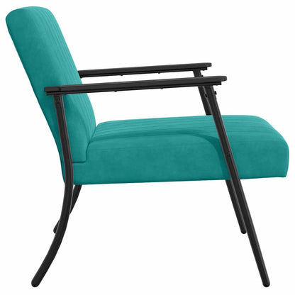 vidaXL Sessel Türkis 59 x 75 x 78 cm Samt
