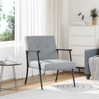 vidaXL Sessel Hellgrau 59 x 75 x 78 cm Stoff