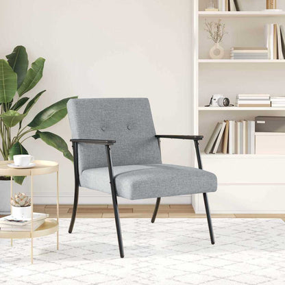 vidaXL Sessel Hellgrau 59 x 75 x 78 cm Stoff