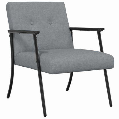 vidaXL Sessel Hellgrau 59 x 75 x 78 cm Stoff