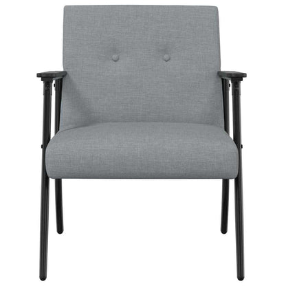 vidaXL Sessel Hellgrau 59 x 75 x 78 cm Stoff