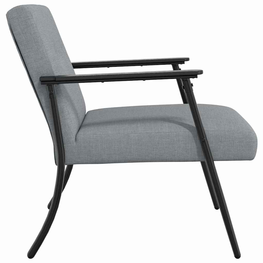 vidaXL Sessel Hellgrau 59 x 75 x 78 cm Stoff