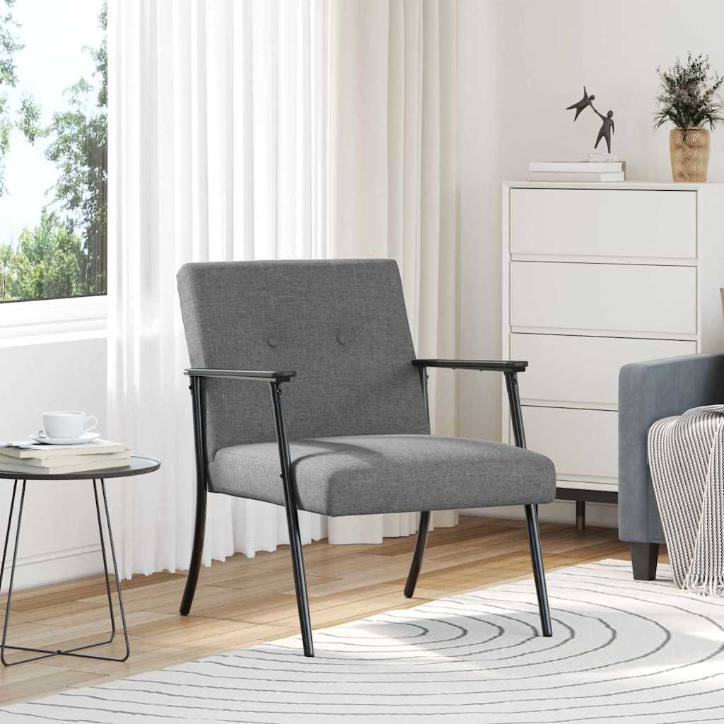 vidaXL Sessel Dunkelgrau 59 x 75 x 78 cm Stoff