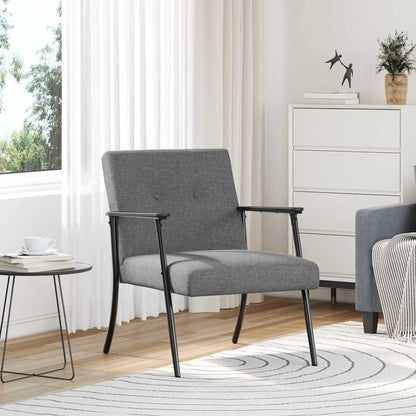 vidaXL Sessel Dunkelgrau 59 x 75 x 78 cm Stoff