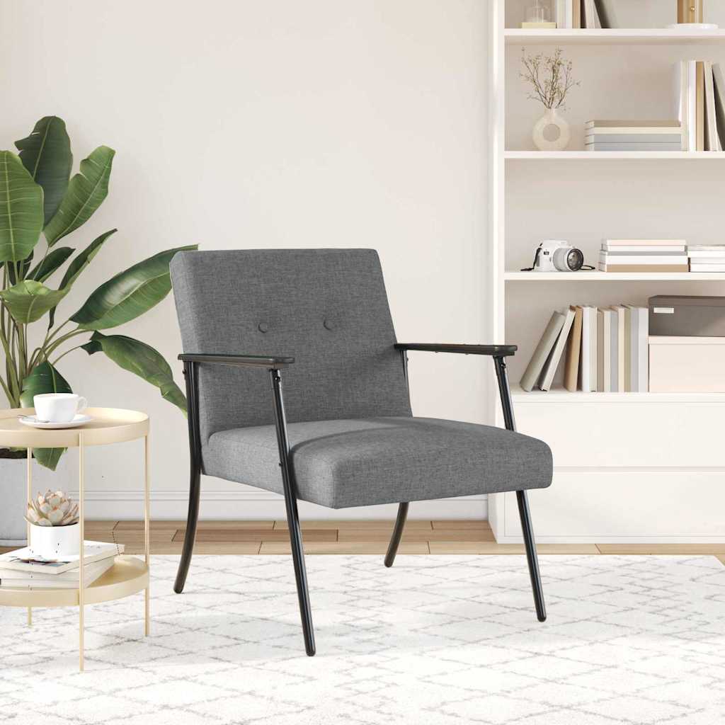 vidaXL Sessel Dunkelgrau 59 x 75 x 78 cm Stoff