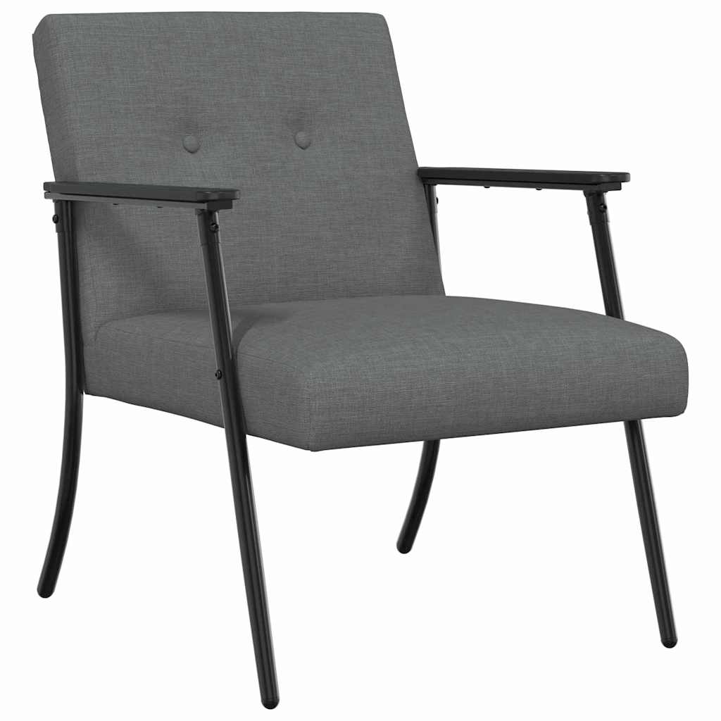 vidaXL Sessel Dunkelgrau 59 x 75 x 78 cm Stoff
