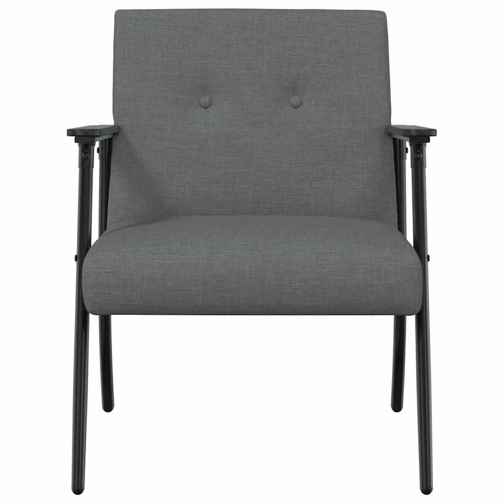vidaXL Sessel Dunkelgrau 59 x 75 x 78 cm Stoff