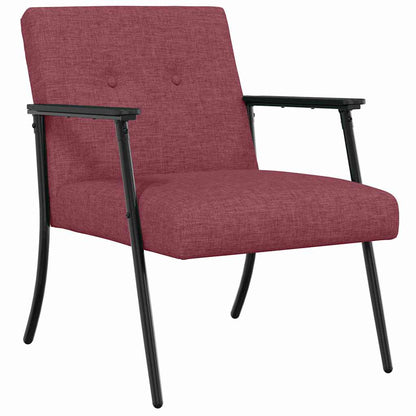 vidaXL Sessel Weinrot 59 x 75 x 78 cm Stoff