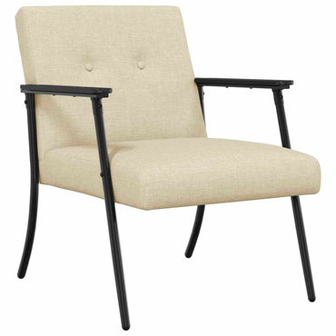 vidaXL Sessel Creme 59 x 75 x 78 cm Stoff