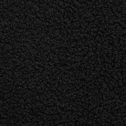vidaXL Sessel Schwarz 59 x 75 x 78 cm Lockiger wollähnlicher Stoff