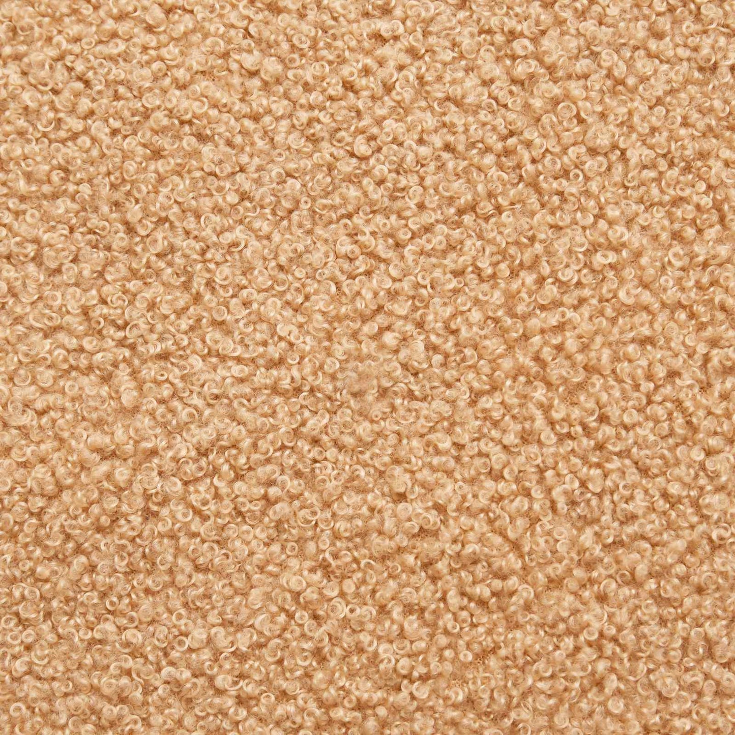 vidaXL Sessel Beige 59 x 75 x 78 cm Lockiger wollähnlicher Stoff