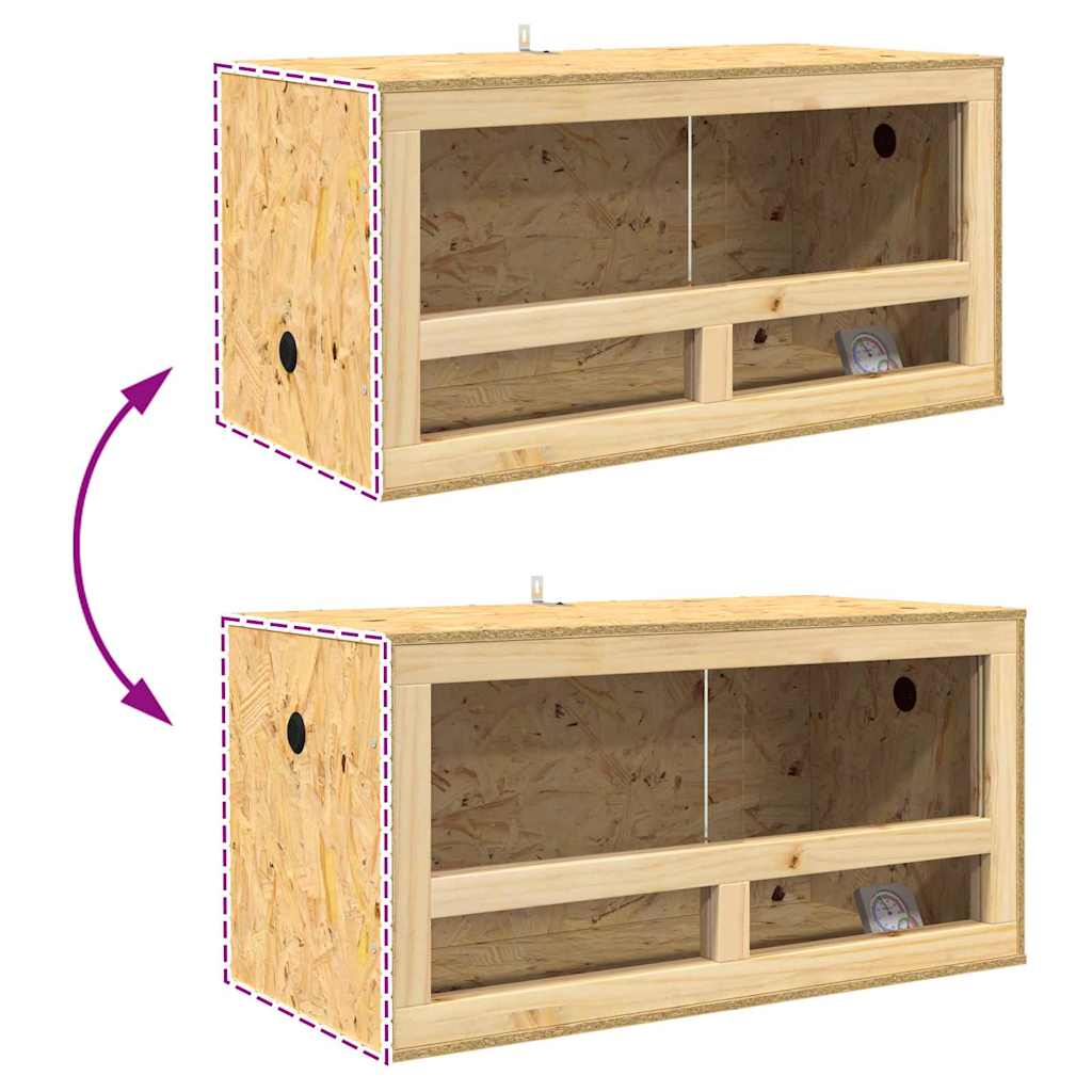Terrarium Braun 80 x 40 x 40 cm OSB
