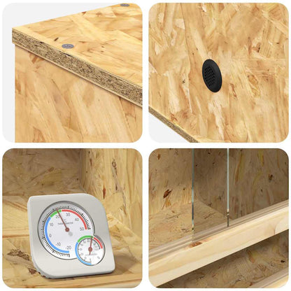 Terrarium Braun 40 x 40 x 40 cm OSB