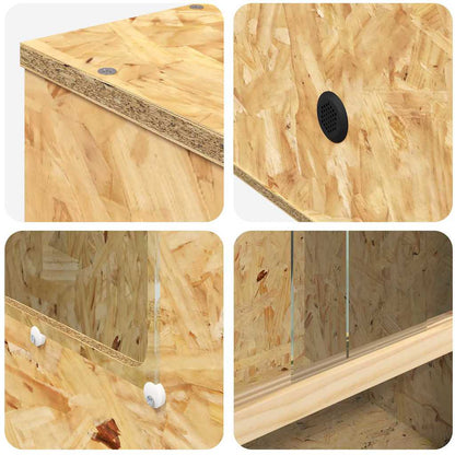 Terrarium Braun 50 x 50 x 80 cm OSB