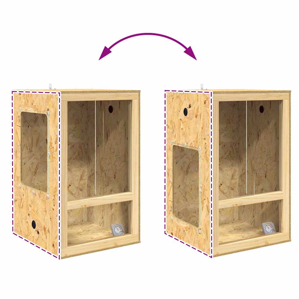 Terrarium Braun 50 x 50 x 80 cm OSB