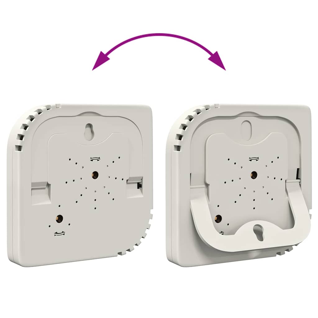 Thermo-Hygrometer Weiß 7,5 x 7,5 x 1,2 cm ABS