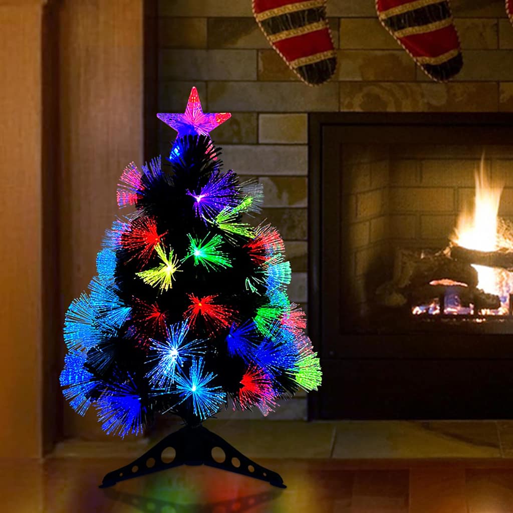 vidaXL Künstlicher Weihnachtsbaum mit 50 LEDs Grün 64 cm PVC