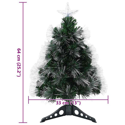 vidaXL Künstlicher Weihnachtsbaum mit 50 LEDs Grün 64 cm PVC