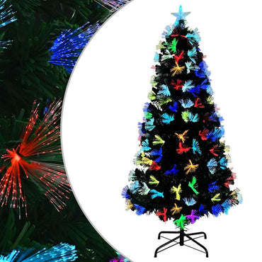 vidaXL Künstlicher Weihnachtsbaum mit 120 LEDs Grün 120 cm PVC