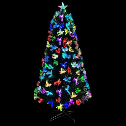 vidaXL Künstlicher Weihnachtsbaum mit 160 LEDs Grün 150 cm PVC