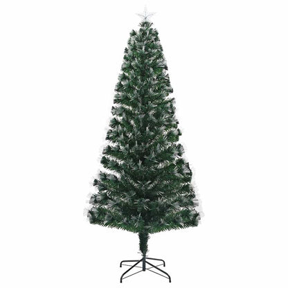 Künstlicher Weihnachtsbaum mit 250 LEDs Grün 210 cm PVC