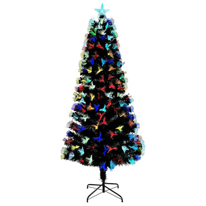 Künstlicher Weihnachtsbaum mit 250 LEDs Grün 210 cm PVC