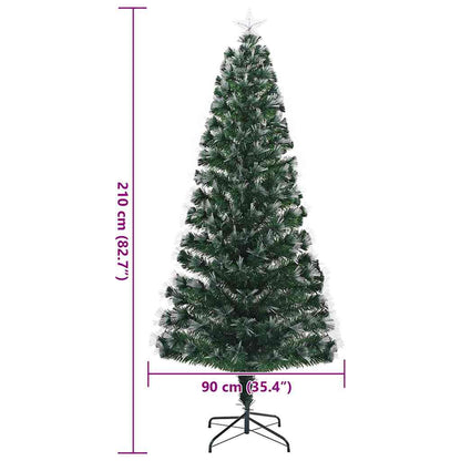vidaXL Sapin de Noël artificiel avec 250 LED Vert 210 cm PVC