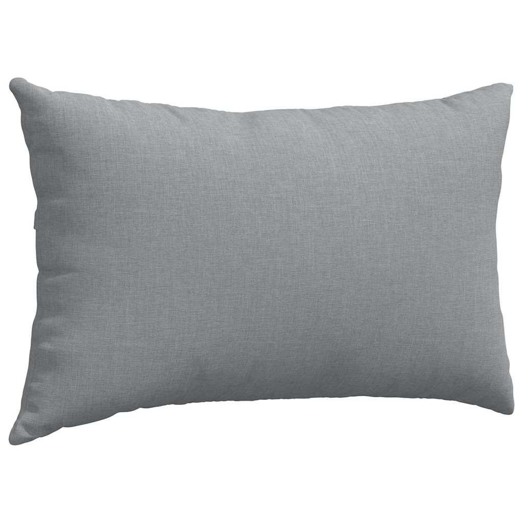 vidaXL Sofakissen 2 Stück Hellgrau 50 x 30 cm Stoff