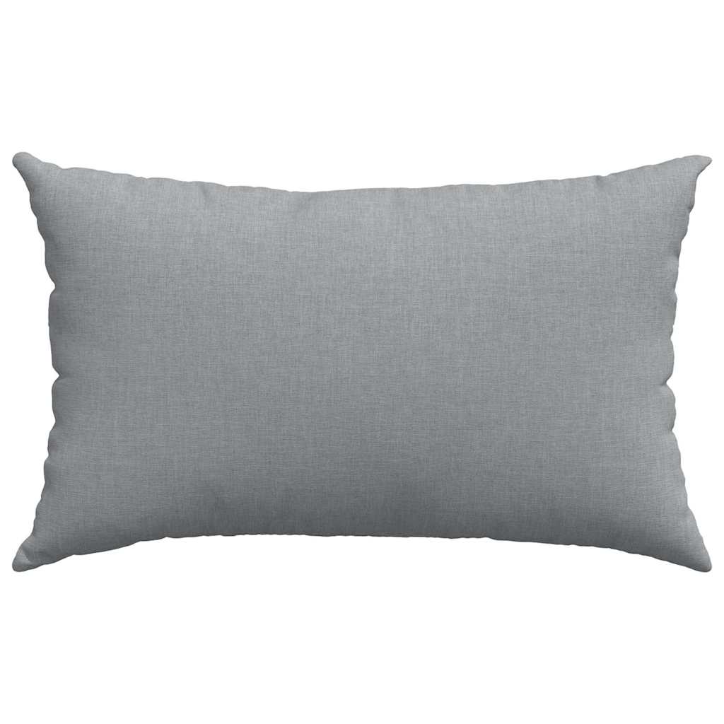vidaXL Sofakissen 2 Stück Hellgrau 50 x 30 cm Stoff