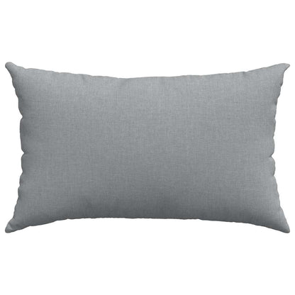 vidaXL Sofakissen 2 Stück Hellgrau 50 x 30 cm Stoff
