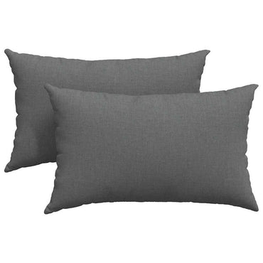 vidaXL Sofakissen 2 pcs Dunkelgrau 50 x 30 cm Stoff