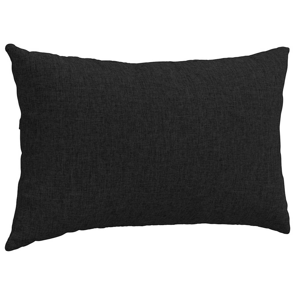 vidaXL Sofakissen 2 pcs Schwarz 50 x 30 cm Stoff