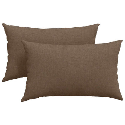 vidaXL Sofakissen 2 pcs Braun 50 x 30 cm Stoff
