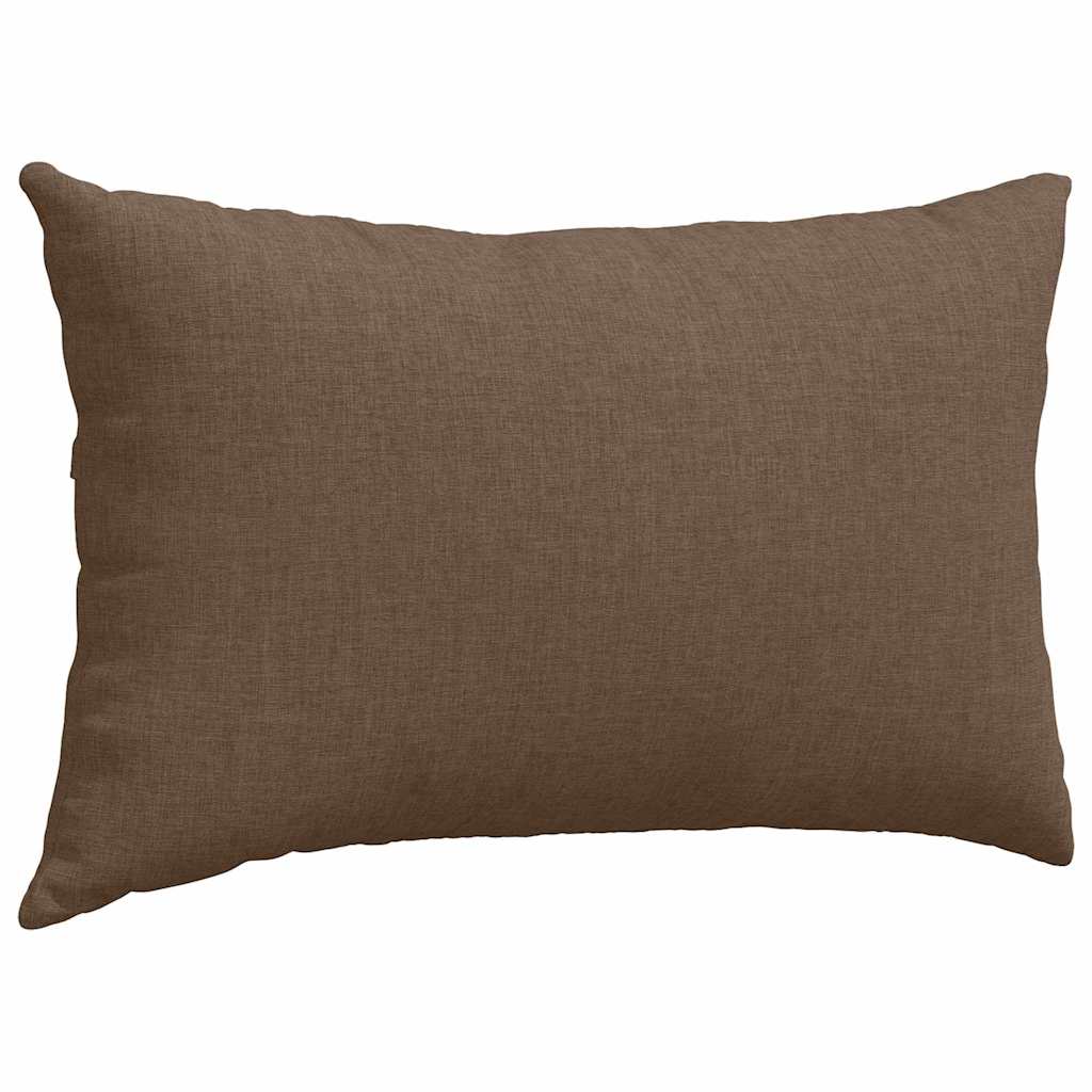 vidaXL Sofakissen 2 pcs Braun 50 x 30 cm Stoff