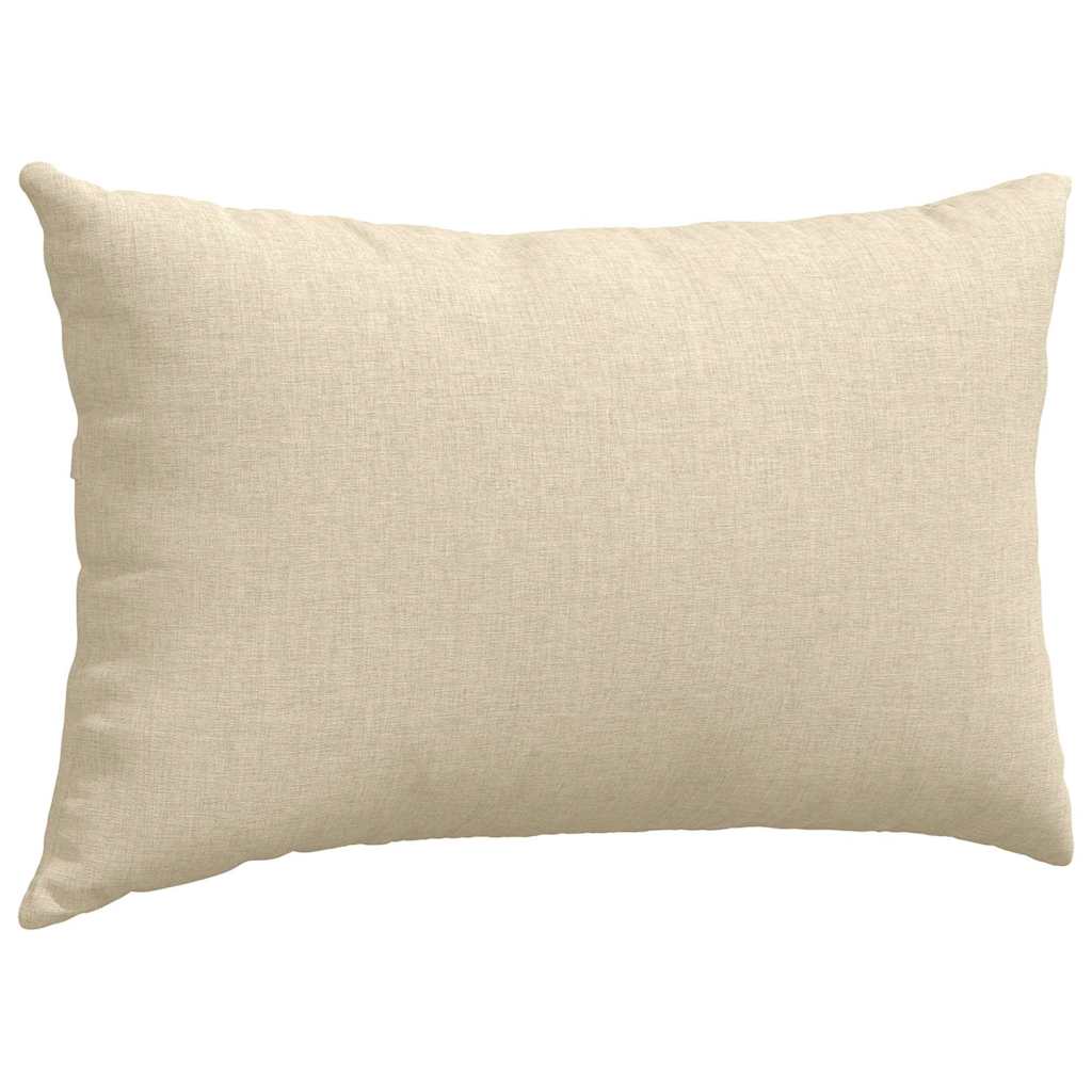 vidaXL Sofakissen 2 pcs Creme 50 x 30 cm Stoff
