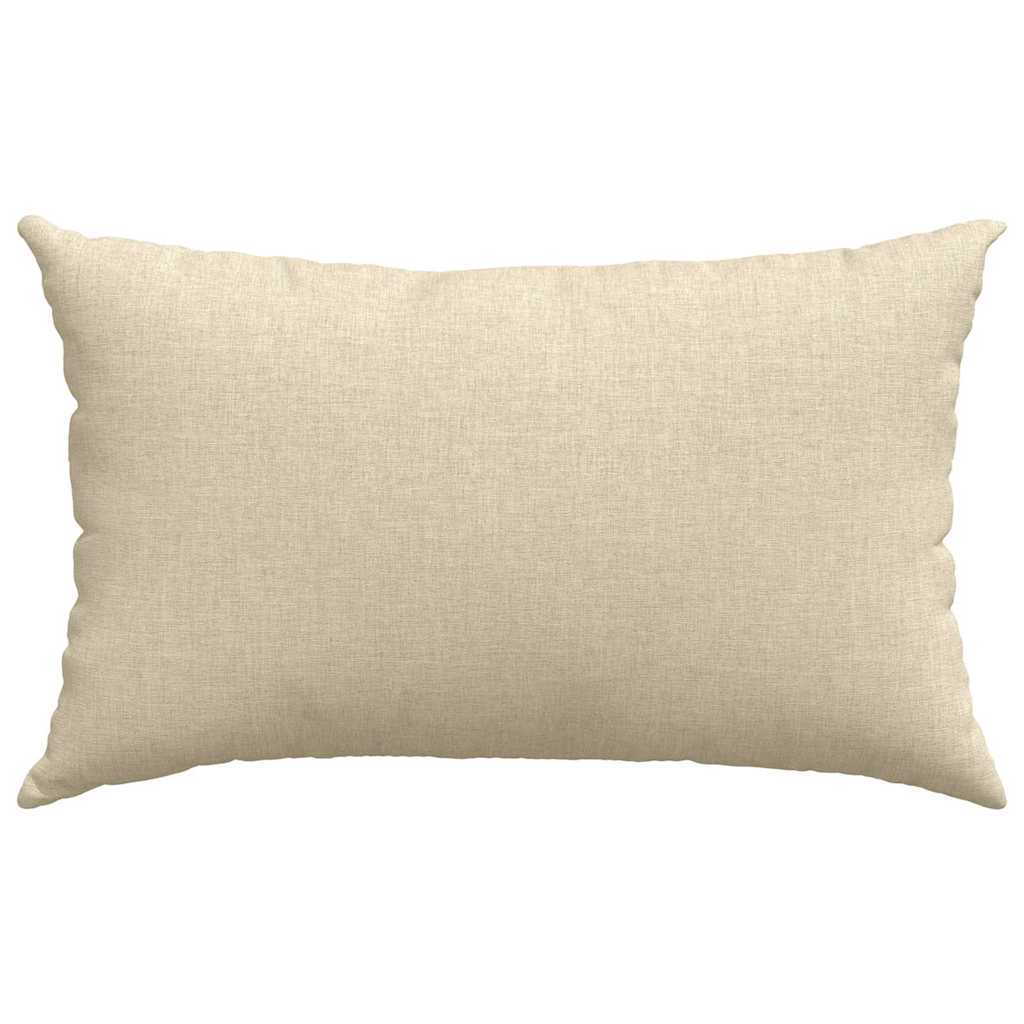 vidaXL Sofakissen 2 pcs Creme 50 x 30 cm Stoff