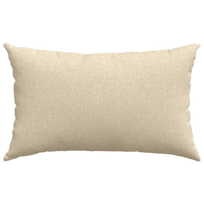 vidaXL Sofakissen 2 pcs Creme 50 x 30 cm Stoff