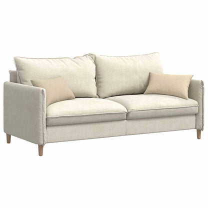 vidaXL Sofakissen 2 pcs Creme 50 x 30 cm Stoff