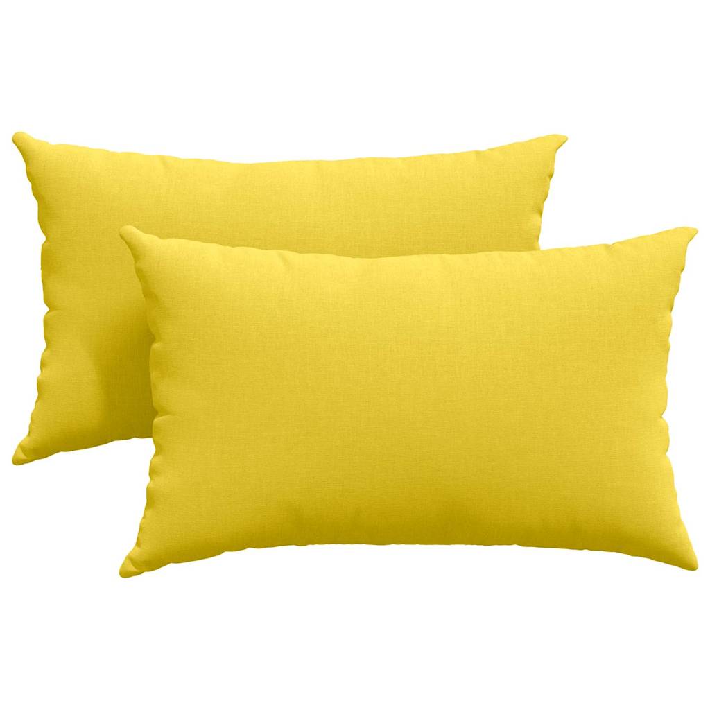 vidaXL Sofakissen 2 pcs Helles Gelb 50 x 30 cm Stoff