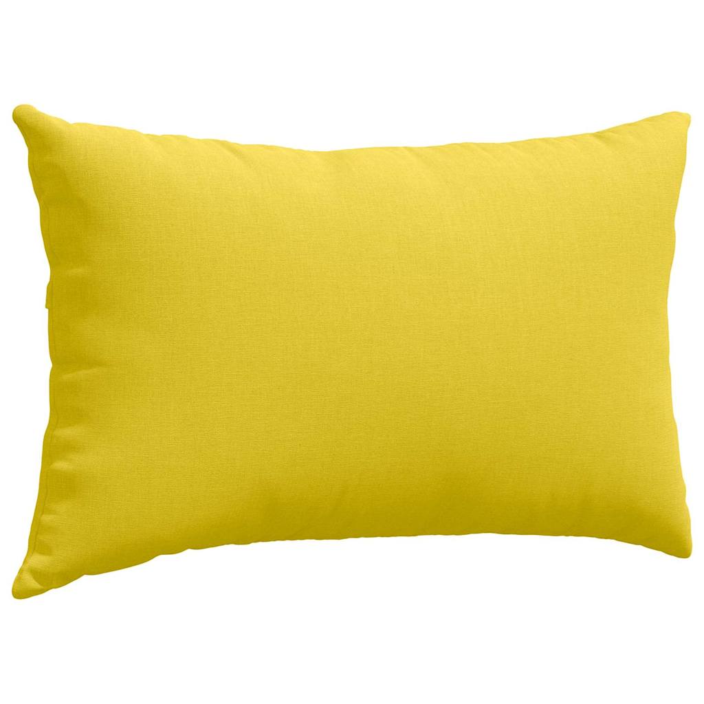 vidaXL Sofakissen 2 pcs Helles Gelb 50 x 30 cm Stoff