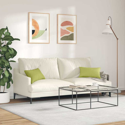 vidaXL Sofakissen 2 pcs Hellgrün 50 x 30 cm Stoff