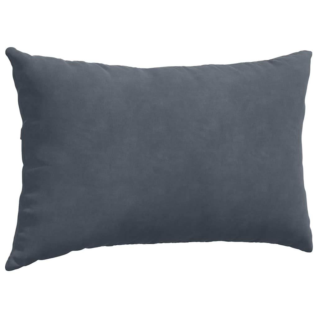 vidaXL Sofakissen 2 Stück Dunkelgrau 50 x 30 cm Cordstoff