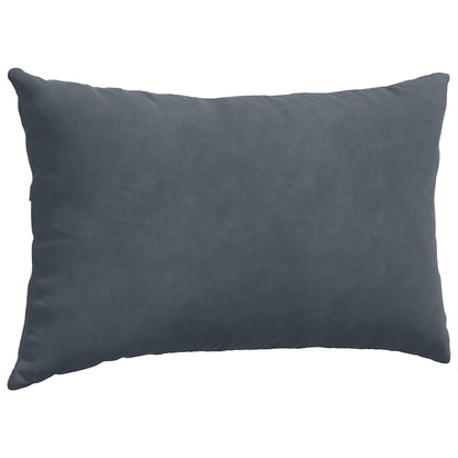 vidaXL Sofakissen 2 Stück Dunkelgrau 50 x 30 cm Cordstoff