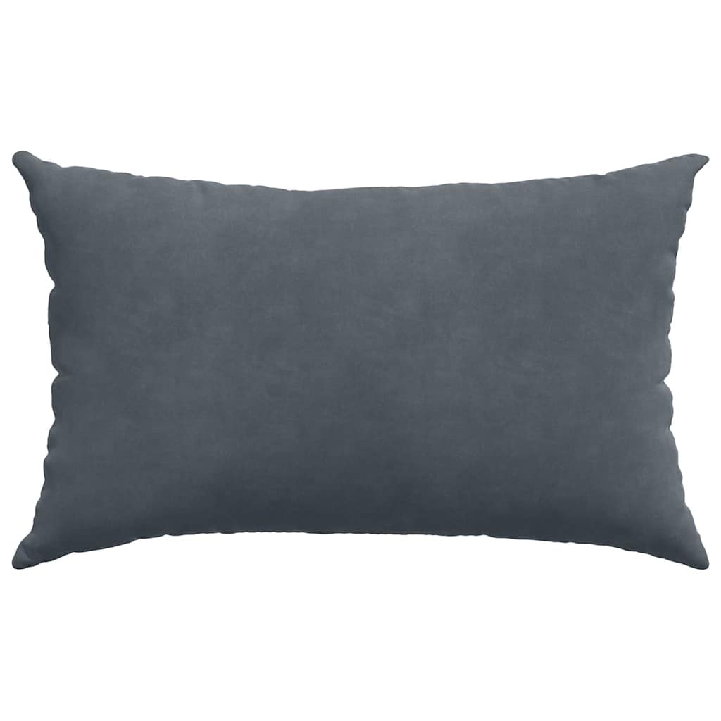 vidaXL Sofakissen 2 Stück Dunkelgrau 50 x 30 cm Cordstoff