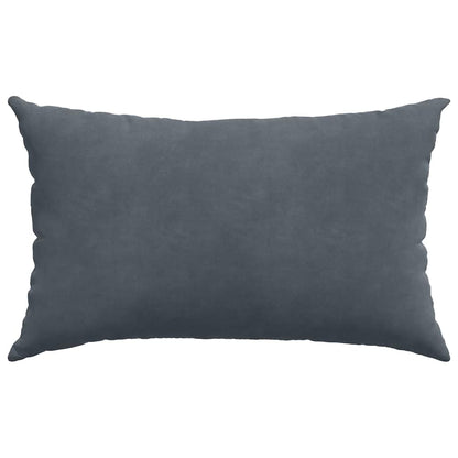 vidaXL Sofakissen 2 Stück Dunkelgrau 50 x 30 cm Cordstoff