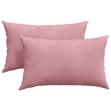 vidaXL Sofakissen 2 Stück Rosa 50 x 30 cm Cordstoff