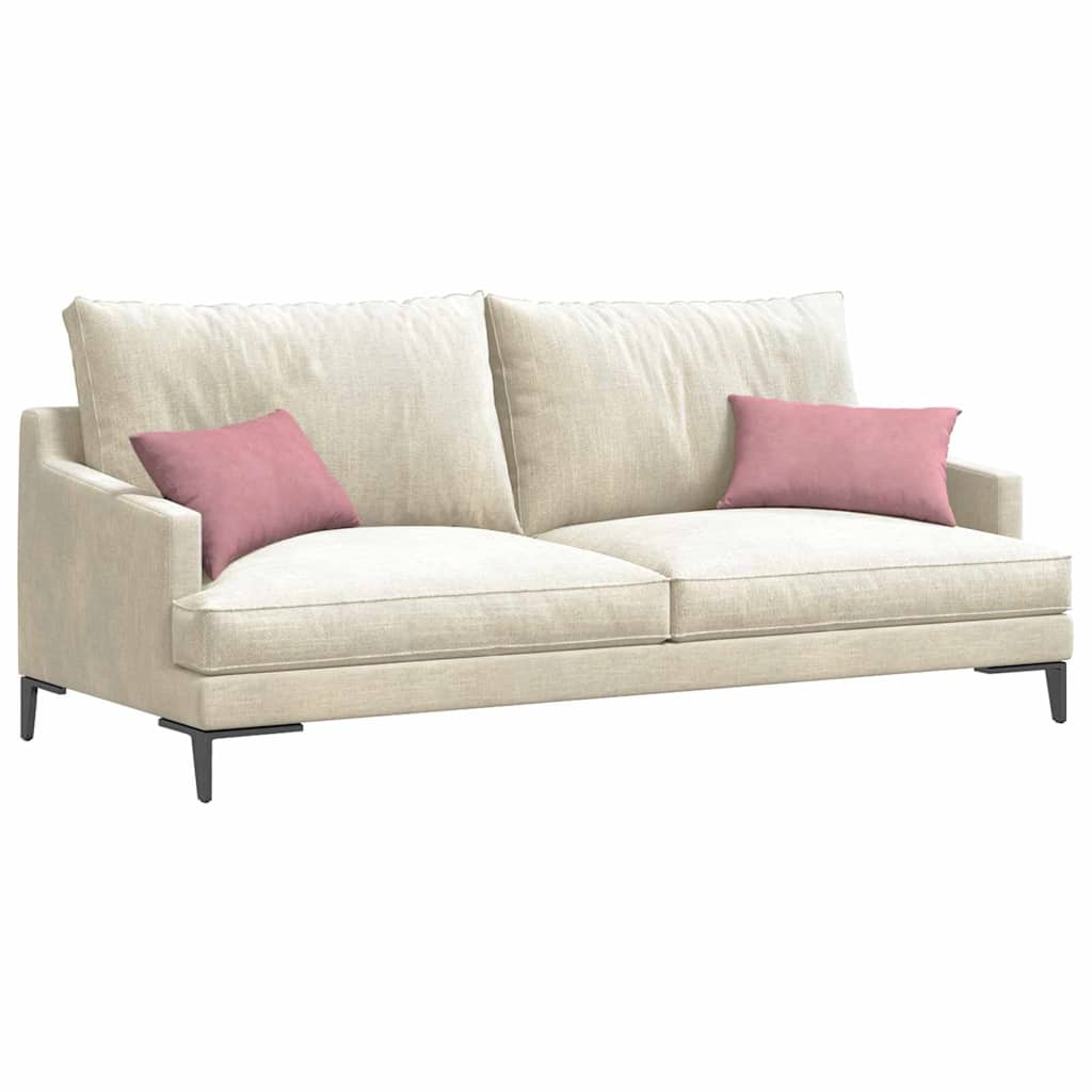 vidaXL Sofakissen 2 Stück Rosa 50 x 30 cm Cordstoff