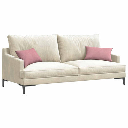 vidaXL Sofakissen 2 Stück Rosa 50 x 30 cm Cordstoff