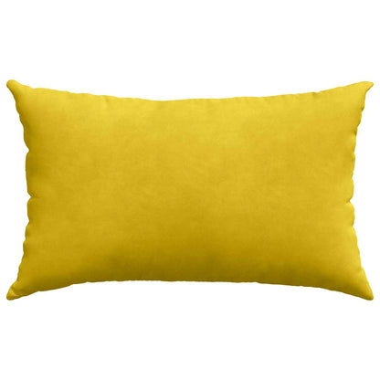 vidaXL Sofakissen 2 Stück Gelb 50 x 30 cm Cordstoff