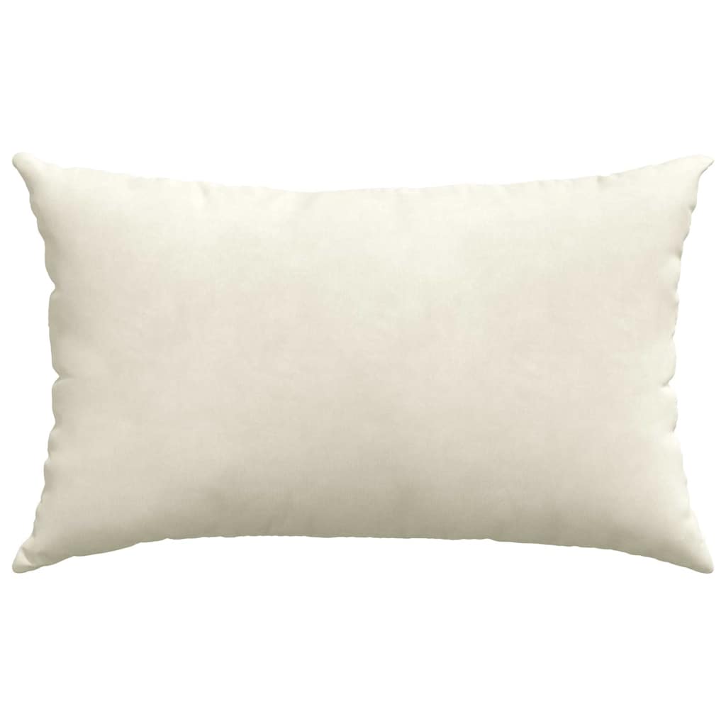 Sofakissen 2 Stück Creme 50 x 30 cm Cordstoff